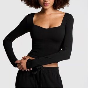 Victoria's Secret Black Long Sleeve Top